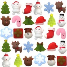Christmas Squishies Mochi Squishy Toys 30 PCS, Kawaii Christmas Toys Christma...