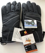 Andake Ski Gloves Medium  3M Thinsulate  Touch Screen Black Hiking Travel Riding
