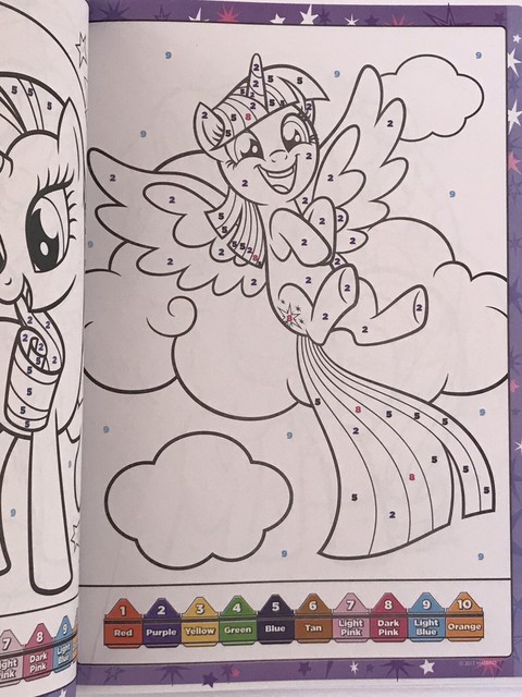 My Little Pony Color by Number Coloring Book & Color Guide + 12 Colored ...