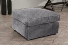 Image of U Shape Jumbo Cord Corner Sofa Suite Set High back / 2 3 SEATER SWIVEL ARMCHAIR