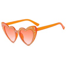 Stylish diamond-encrusted women's sunglasses with outdoor sunscreen