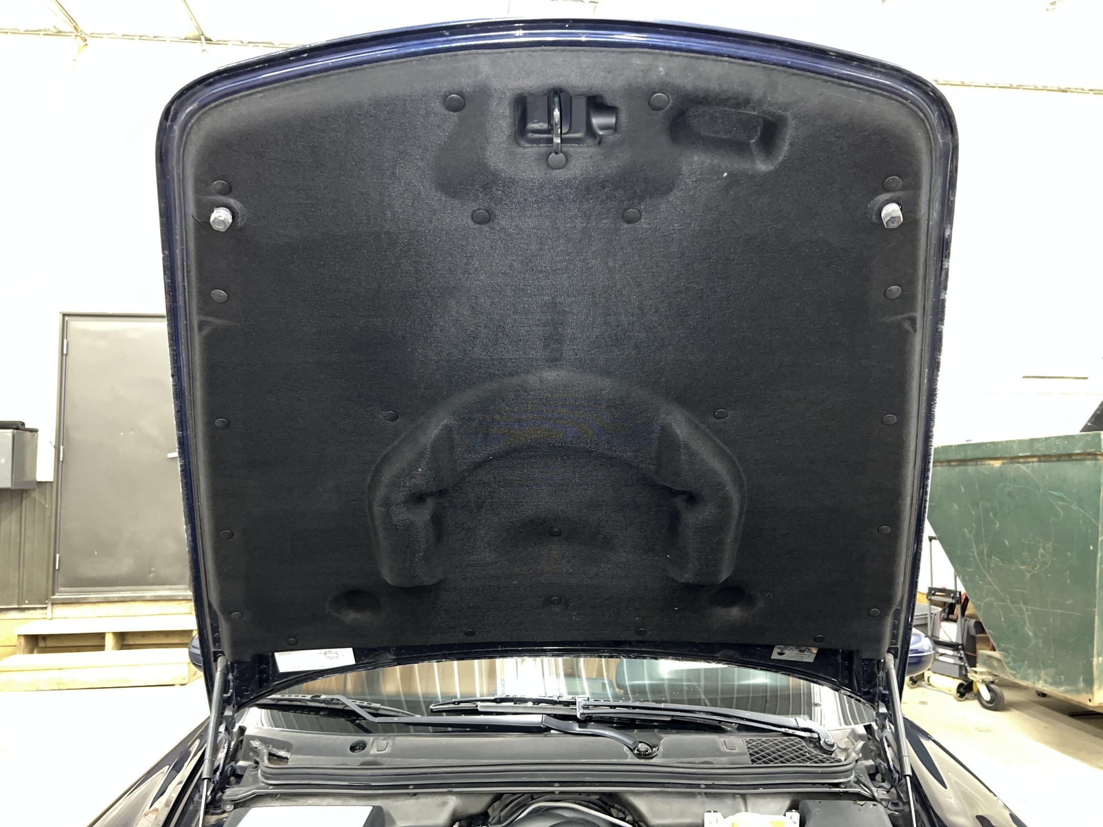 07 MASERATI QUATTROPORT FRONT HOOD PANEL BONNET W/HINGES NEPTUNE BLUE