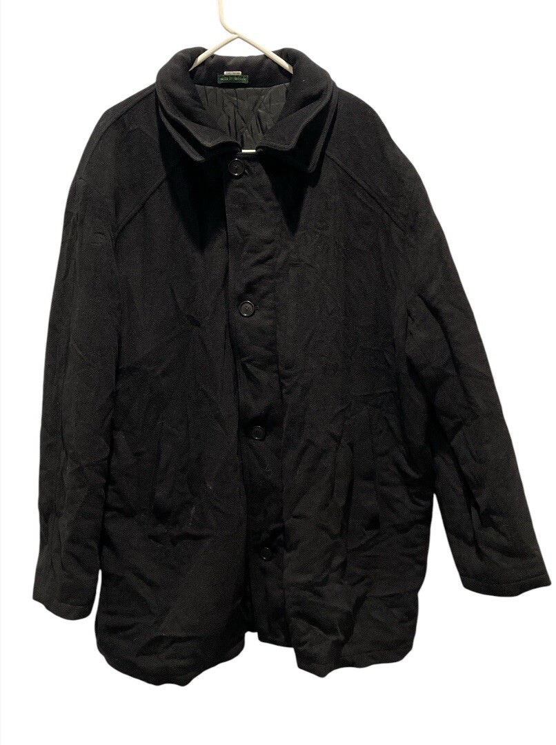 Ralph Lauren Black 100% Wool Peacoat Size 48L