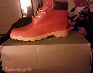red timberlands size 8