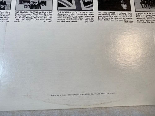 The Beatles The Early Beatles Vinyl LP Record ST 2309 Capitol Orange Label - Picture 10 of 14