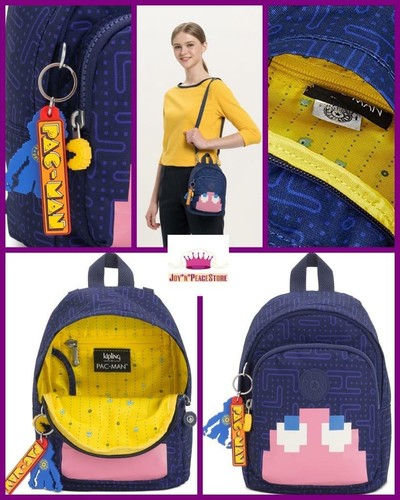 Para mujer Kipling Delia Pacman Mochila Bandolera Hombro Bolso Convertible  | eBay