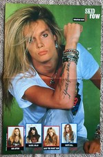 SKID ROW - 1990 UK Magazine centrefold poster