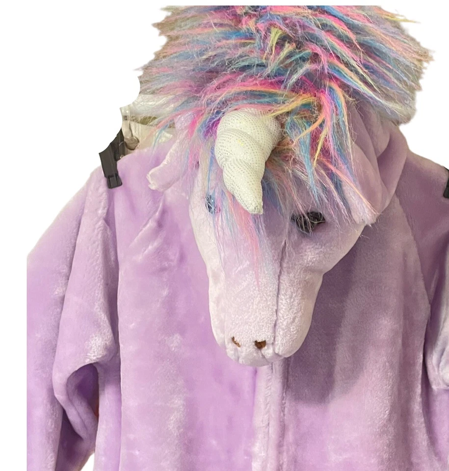 "Disfraz de felpa de unicornio púrpura con alas talla XL se adapta a 7-8 aproximadamente 50"" Chosun" Foto 2 de 4