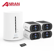 ANRAN 4MP CCTV Solar Security Camera Battery System Wireless Night Vision Audio