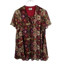 Show Me Your Mumu Tunic Dress XS Womens Rancho Vista Multicolor Print Mini Lined
