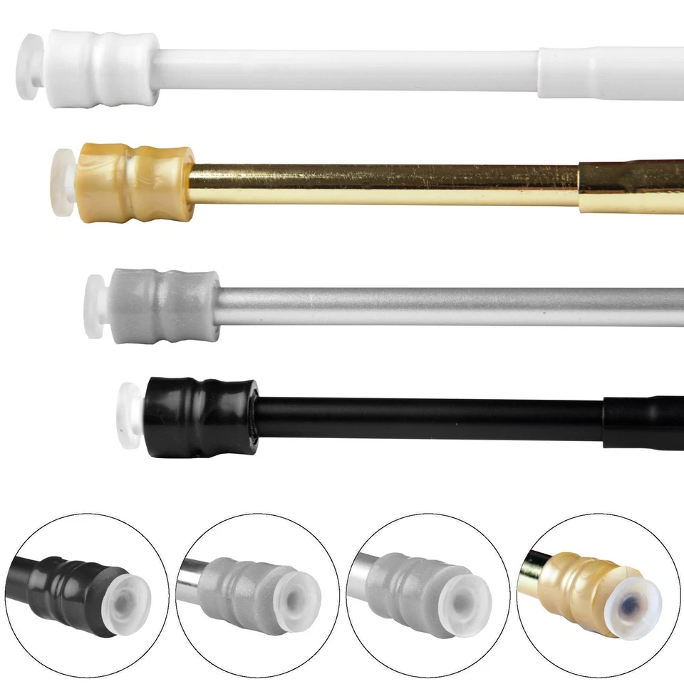 Klemmstangen Schraubtechnik Gardinenstange Scheibenstange ausziehbar 1 - 4 Pack - Bild 1 von 4