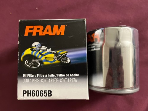 PH6065B FRAM Premium CHROME Oil Filter for Harley Davidson V-Twin Engine