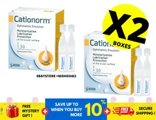 Cationorm Ophthalmic Emulsion 30's X 0.4ml Vial Eye Drops X 2 BOXES