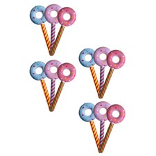 12 Pcs Palloni Da Calcio Ciambella Giocattolo Gonfiabile Bambino