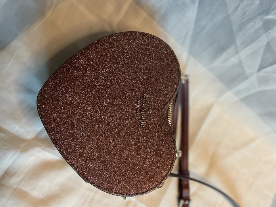 Kate Spade Love Shack Glitter Heart Purse Crossbody - Deep Nova - Image 2 of 4