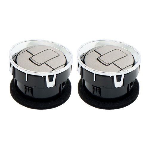 Salpicadero 2 piezas calefacción aire acondicionado salida persiana ventilación para Ford F-150 2009-2014 cromo - Imagen 3 de 10