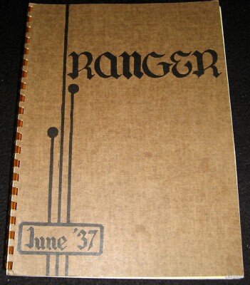 ROOSEVELT HIGH SCHOOL 1937 YEARBOOK AUTOGRAPHED BY ALL GRADUATES