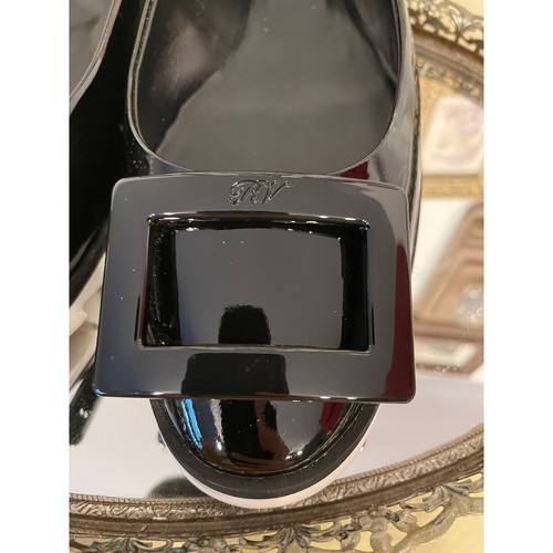 Roger Vivier Hebilla Negra Confort Oficina Ballet Zapatos Planos Para Mujer EE. UU. 7.5 P2:3 - Imagen 3 de 10