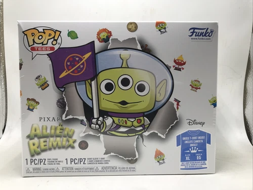Funko Pop Pixar Alien Remix With T Shirt Extra-Large Size