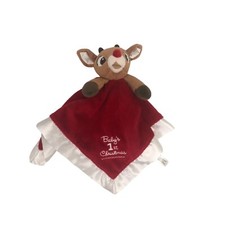 Rudolph The Red Nosed Reindeer Red Security Blanket Lovey My First Christmas
