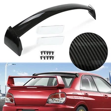 For 02-07 06 Subaru Impreza WRX STI Rear Window Roof Spoiler Carbon Fiber Style