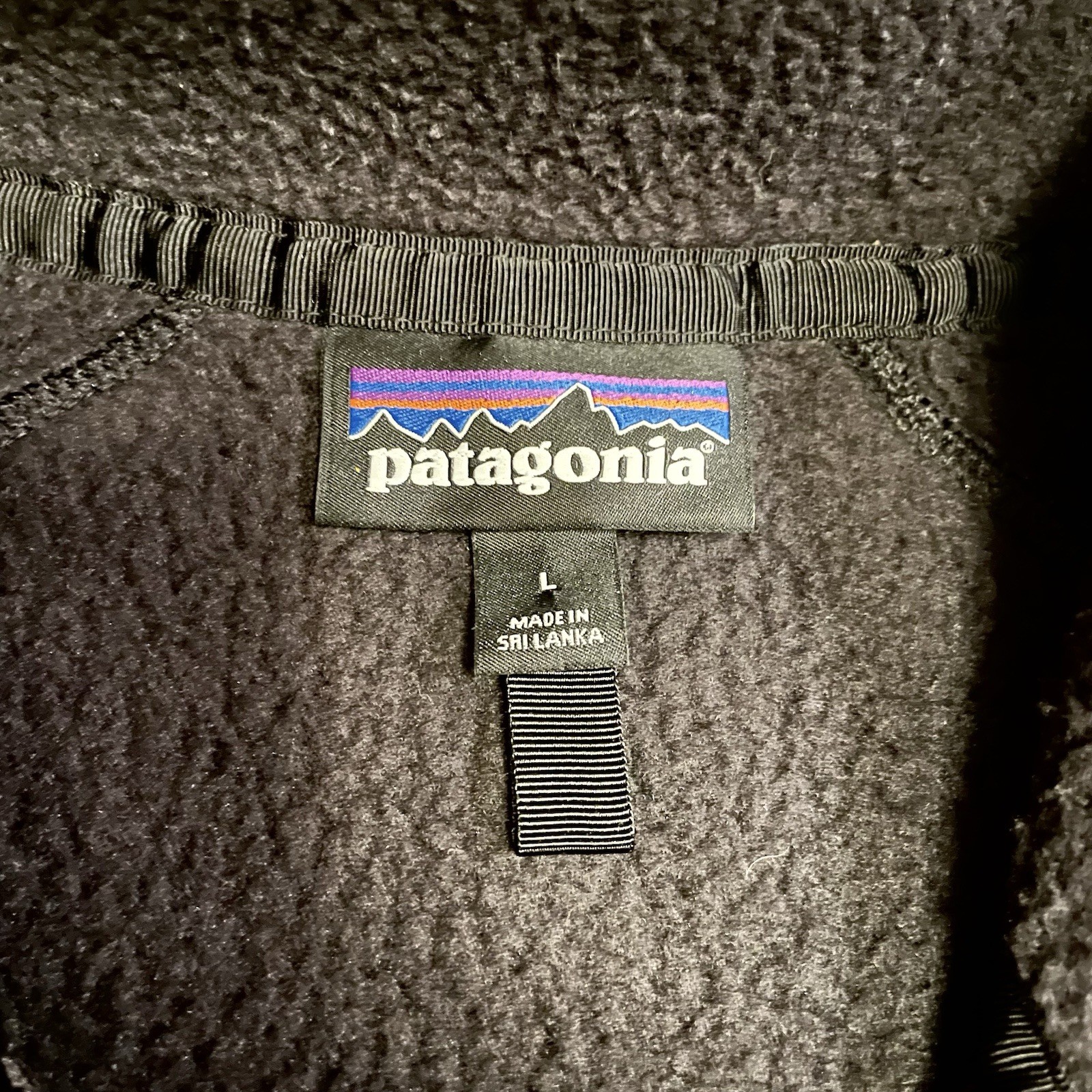 Patagonia Retro Pile Jacket Men’s Large Black Fleece Full Zip Outdoors Hiking thumbnail 3