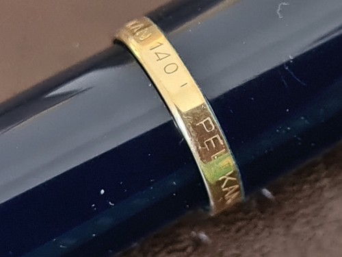 Pelikan 140 "M" 14ct./585 Dunkelblau Kolbenfüller Füllhalter unbenutzt? in OVP - Bild 4 von 10