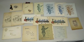 CIRCA 1890S UNIVERSITY OF PENNSYLVANIA BANJO & GLEE CLUB PROGRAMS LOT 26 ITEMS
