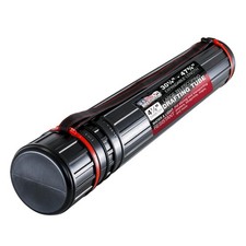 U.S. Art Supply Large Poster Tube - Telescoping 4-7/8"D x 47-3/4"L, Black