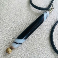 ⭕️Ancient tubular agate beads, Himalayan, Nepal, Tibet, Amulet pendant jewelry