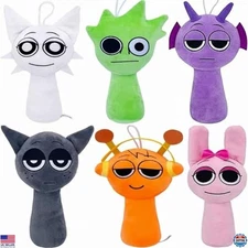 WMP® Sprunky Plush Collection - 6PCS Horror Game Plush Toys, 9" Stuffed Pillows