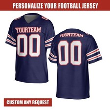 Custom Football Jersey, Personalized Name Number Logo Sports Team Shirt For Men