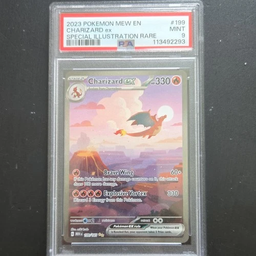 The Pokémon Company Charizard ex Special Illustration PSA 9 2023 Mew #199