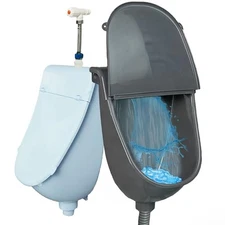 Wall Mounted Commercial Urinal With Cover Bathroom Washout for Gray 