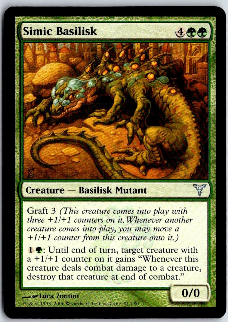 SIMIC BASILISK 91 - UNCOMMON - DISSENSION - MAGIC: THE GATHERING - LP