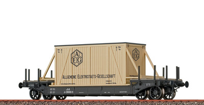 BRAWA 47916 Tiefladewagen GW-U AEG k.k.Sts.B. Ep.I HO 1:87 NEU