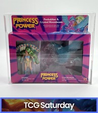 1986 MATTEL PRINCESS OF POWER SERIES 2 GIFTSET PEEKABLUE CRYSTAL MOONBEAM AFA 75