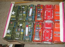 TRUCK friction metal ONE tin vehicle 1960s Japan Fire Dept engine truck ladder