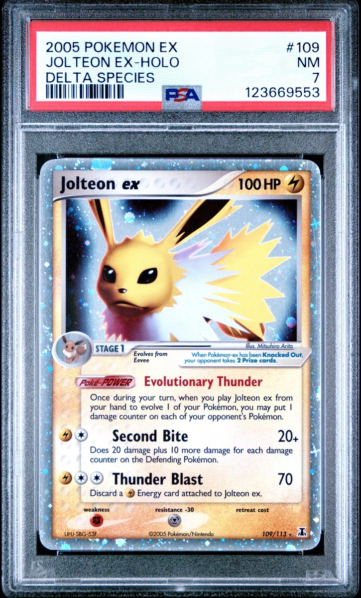 Jolteon Pokémon TCG EX Delta Species Individual Collectible Card