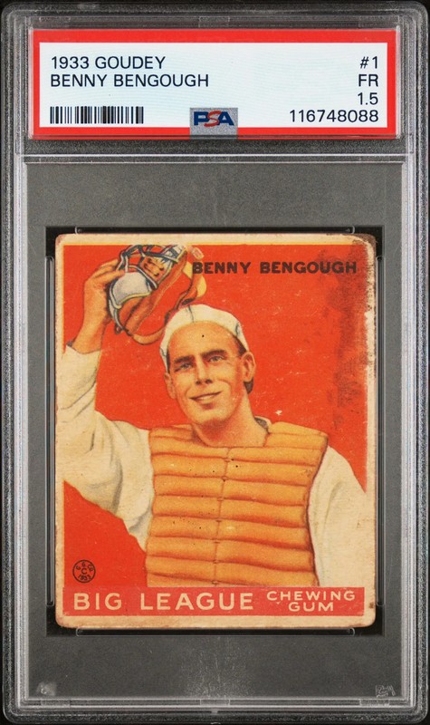 1933 Goudey Benny Bengough #1 PSA 1.5