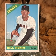 Topps 1966 Bill Henry #115 San Francisco Giants MLB Baseball Trading Card