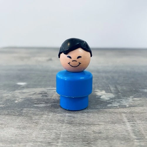 Vintage Fisher Price Little People Asian Boy Figure
