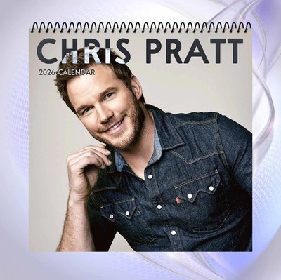 2026 Chris Pratt Calendar, Hollywood Movie Star Icon Room Decor Gift