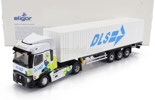 Modell Statischer Lkw Eligor Renault T480 Truck Cassonato Dls Transports 2021-image