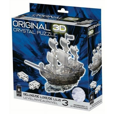 Deluxe 3D Crystal Puzzle - Black Pirate Ship