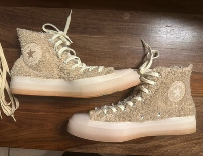 Size 7.5 CLOT x Converse Chuck 70 High Ice Cold 164535C Cloud Cream/Swan-White