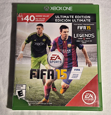 EA SPORTS FIFA 15 Ultimate Edition Soccer Game for Microsoft Xbox One w/ Case
