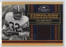 2008 Donruss Classics Timeless Treasures Jerseys 81/250 Jim Brown #TT-7 HOF a8r