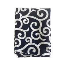 Karakusa Arabesque Furoshiki 39in Navy Cotton Auspicious Pattern Made in Japan
