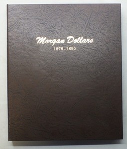 Morgan Dollars 1878 - 1890 Dansco Album 7178 Coin Folder 4-Pages - Q662